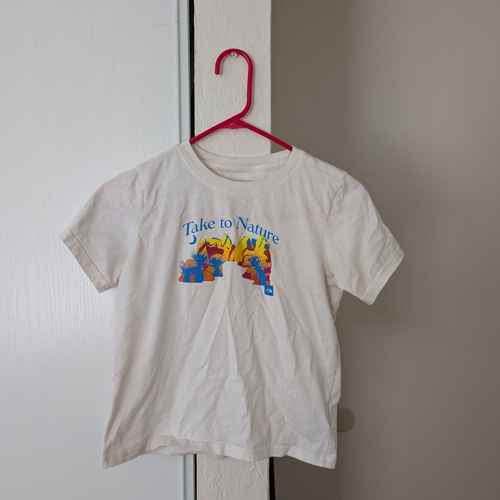 The North Face Kids White Nature Graphic Tee